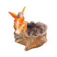 thumbnail image 2 of Figura de hada de las flores, maceta, escultura creativa para mesa, dormitorio u oficina. Naranja, 2 of 8