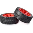 thumbnail image 4 of LINLIN 4PCS 65mm RC Rally Car Rubber Tires and Plastic Vintage Wheel Rims 12mm Hex Compatible with 1/10 RC On-Road Rally Racing Car HSP Tamiya Sakura HPI WR8 HSP TT02 WLtoys, 4 of 6