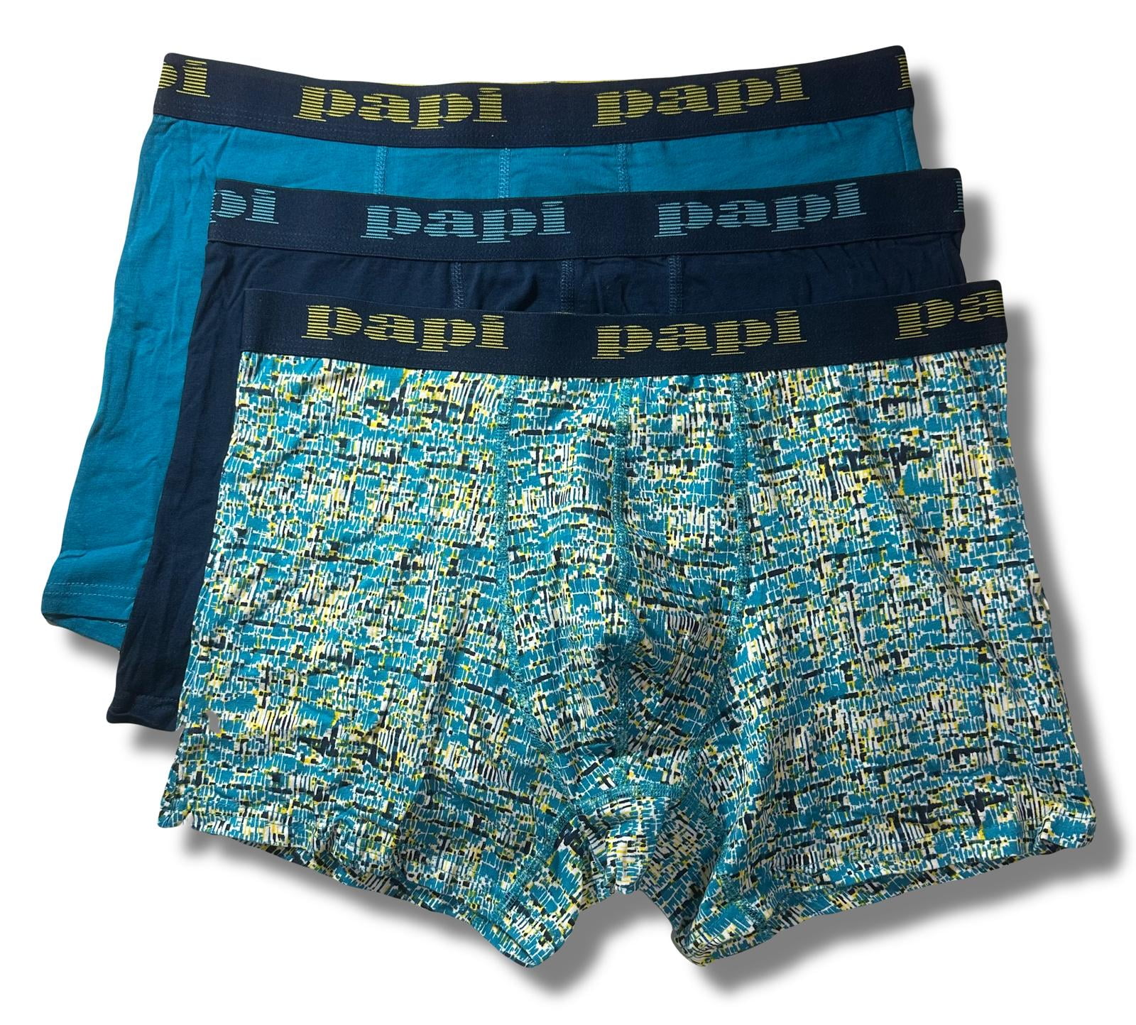 Papi Men's Cotton Stretch Boxer Brief 4-Pack - 990002