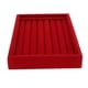 thumbnail image 2 of Caja de bandeja de exhibición de de Contenedor organizador de rojo Hugo Bandeja de terciopelo para joyería, 2 of 7