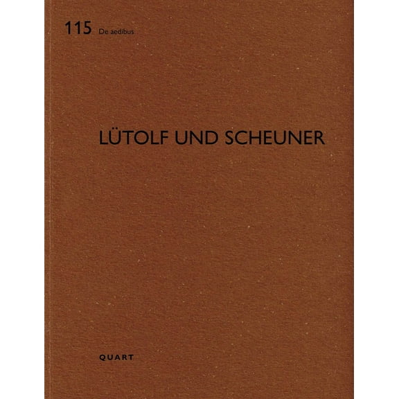 de Aedibus Lütolf Und Scheuner, (Paperback)