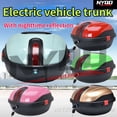 thumbnail image 2 of Baúl de coche eléctrico universal para Yadi Emma, caja de almacenamiento, batería, respaldo trasero de bicicleta, baúl, caja trasera de motocicleta, baúl superior para moto, 2 of 5