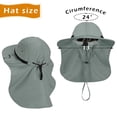 thumbnail image 5 of Tirrinia Sun Blocker Sun Hats for Men with Neck Flap and Wide Brim for Outdoor Camping, Hiking, Hunting, and Fishing, Sun Hat for Men, 5 of 8