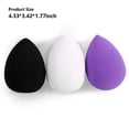 thumbnail image 4 of untoiry Girl Facial Make Up Sponge Foundation Concealer Cosmetic Puff Portable Powder Smooth Cosmetics Accessories Professional Black, 4 of 6