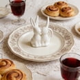 thumbnail image 4 of Easter Handmade Ceramic Rabbit Flower Ornament, Cute Multi-Posture Glossy Texture, Safe Burr-Free, Multi-Size Versatile, for Easter Home Tea Art Ceremony Desktop Windowsill Fireplace Decor, 4 of 6