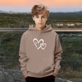 thumbnail image 7 of XXWXYD Youth Hoodie Sweatshirt Boys Girls Fleece Pullover Top Fashion Kids Teen Casual Winter Warm Cozy Loungewear Streetwear Everyday Outerwear, 7 of 7