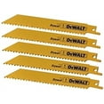 thumbnail image 3 of Reciprocating Saw Blade 4" 3/4" 14 Yellow, 5Pk Dewalt Reciprocating Saw Blades, 3 of 3