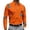 06#Saffron, variant on Mens Turn Down Collar Long Sleeve Polo Shirt Creative Paint Splatter Print Three Button Placket Casual Athletic Top