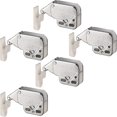 thumbnail image 1 of Cabinet Door Spring Latchlatch, Automatic Push To Open For Closet Swing Doorsnickel Plated Steel Latch 34x27x11mm And Plastic Receptacle 33x11x16mm, 1 of 5