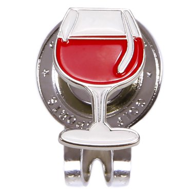 Bangcool Golf Hat Clip Metal Wineglass Shape Golf Ball Marker Golf Supplies