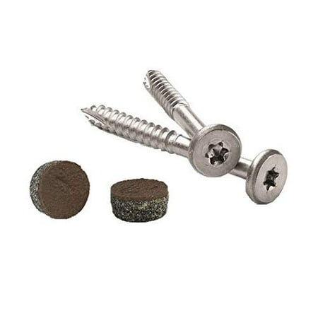 

Pro Plug System for Fascia Plug & Screw Kit - Trex Enhance Saddle Fascia Plugs & Stainless Steel Screws- 9 x 1-7/8 T-20 Star Dr- 100 Pieces
