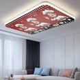 thumbnail image 2 of Cheg Red Fluorescent Light Covers, Black White Check Buffalo Plaid Grid Lattice Magnetic Light Covers for Ceiling Lights, Fluorescent Ceiling Shade Filters for Classroom Bedroom Office 4x2Ft x 4PCS, 2 of 8