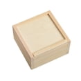 thumbnail image 4 of Abbracc Wooden Box Container Keepsake Box for Cards Home Decorations Desk Organizers 9x9x5cm, 4 of 9
