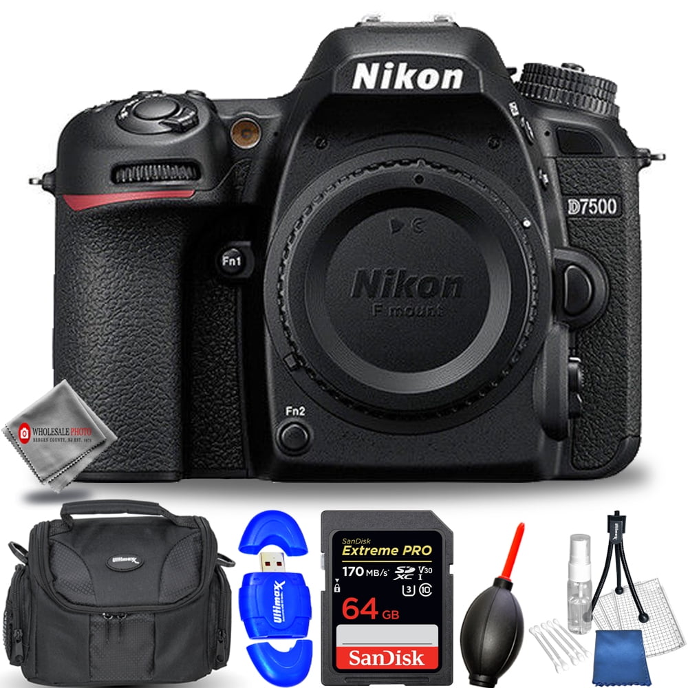 Nikon D7500 DSLR Camera (Body Only)Bundle with Sandisk Extreme Pro 64GB