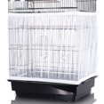 thumbnail image 1 of Plain White, M Size 25 Circumference 116-150cm-Vented Nylon Birdcage Net Dustproof Cover Collect Seeds, 1 of 5