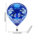 thumbnail image 3 of Jouet Orbe Volant avec Rotation à 360° Contrôlée à la Main, Spectacle Lumineux DEL Coloré et Conception Résistante aux Chocs, Rechargeable par USB pour le Jeu Extérieur et l'Entraînement des Réflexes (Bleu), 3 of 9