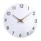 thumbnail image 2 of Reloj de pared de 10'' Reloj de pared decorativo Decoración de arte de pared simple Fácil de colgar para Blanco, 2 of 9