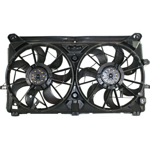COOLING FAN ASSEMBLY Compatible with GMC SIERRA/SILVERADO 2007-2013 Dual with Extra Duty Cooling