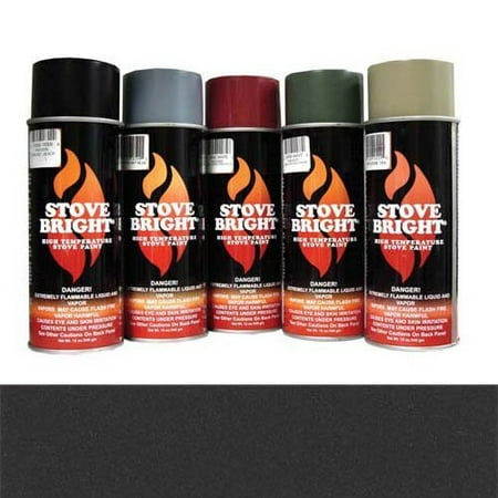 Country Oak & Stoves Stove Bright 6309 Stove Brightâ„¢ High Temperature Metallic Black Stove Paint, COUNTRY OF ORIGIN US By Meeco ()