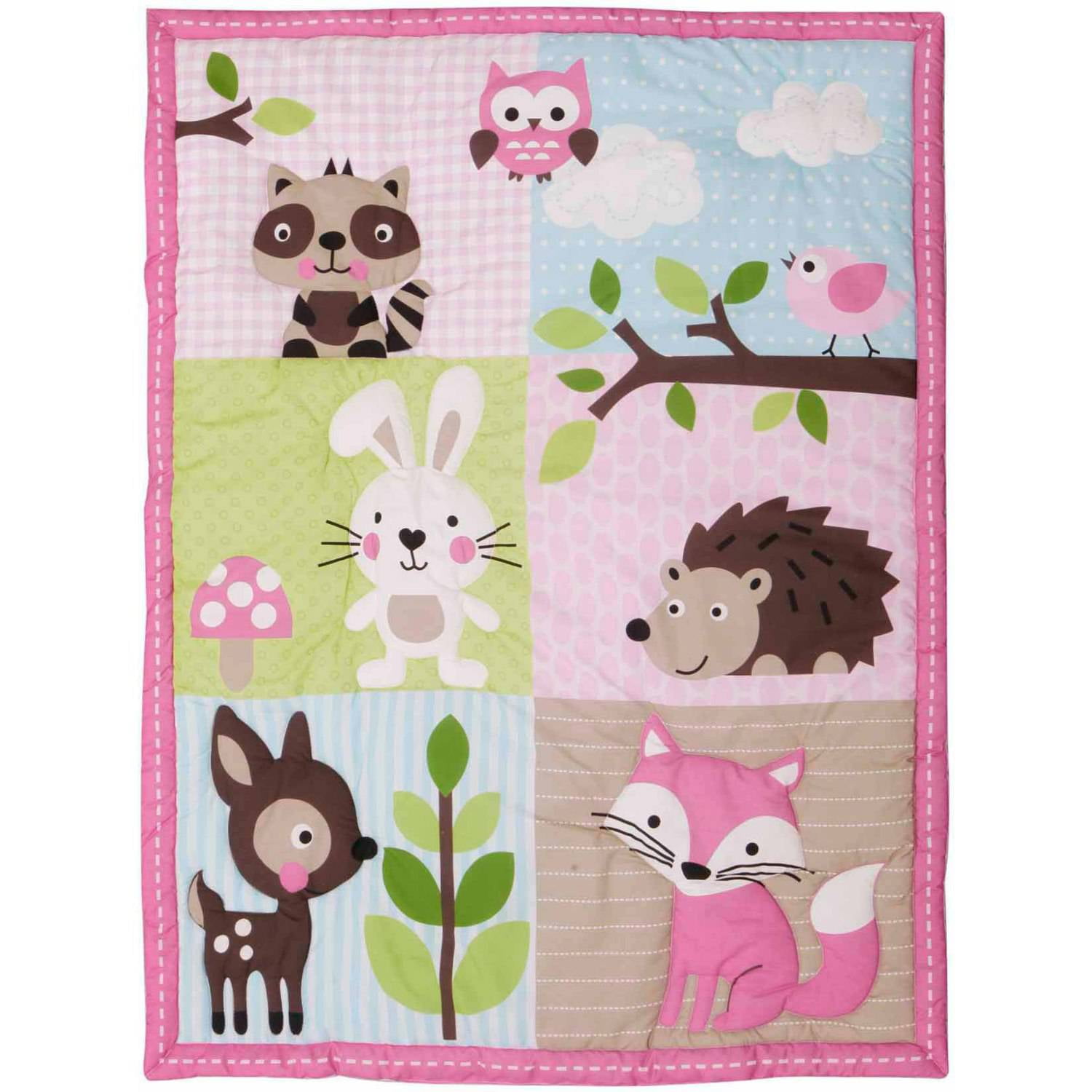 Baby Boom Woodland Girl 10 Piece Crib Bedding Set Com
