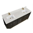 thumbnail image 3 of Altair 73 in. Composite Stone Vanity Top in Milano White with White Sink, 3 of 4