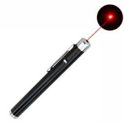 Red Lasering Pointer Pen Torch Lamp LED Lasering Pen for Cat Chase Training Toys Color:Red light single point 5mw (silver)