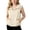 Beige, variant on Girls Teen Drawstring Hooded Vest, Casual Solid Color Rainy Outdoor Sleeveless Waterproof Coat, Hiking Daily Pocket Outerwear Coat 5-16 Years