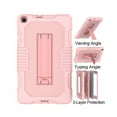 thumbnail image 4 of Dteck Case for Samsung Galaxy Tab A SM-T290 8.0 inch (2019 Released),Shockproof Armor Rugged Rubber Case Hybrid Hard PC Protective Stand Cover (Without Built-in Screen Protector),Rosegold+Rosegold, 4 of 6