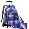 thumbnail image 1 of Mochila con ruedas para niños, equipaje para niñas, mochila con ruedas, carrito escolar, 1 of 8
