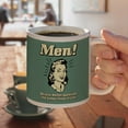 thumbnail image 4 of Men Because Women Appreciate The Simple Things in Life Funny Humor Retro White Mug, 4 of 5