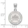 thumbnail image 2 of 925 Sterling Silver Rh-p LogoArt Southern Illinois University Medium Crest Pendant; for Adults and Teens; for Women and Men, 2 of 2