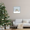 thumbnail image 2 of Winter Snow Holiday Gifts Holiday Painting Gray Framed Art Print Wall Art, 2 of 7