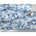 thumbnail image 3 of Soimoi Poly Georgette Fabric Two Tone With White Camouflage Decor Fabric Printed Yard 52 Inch Wide, 3 of 3
