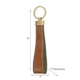 thumbnail image 2 of Genuine Leather Key Chain Tan, 2 of 2