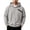 Gray, variant on THNCYX Hoodies For Men With Zipper Chest Pocket Long Sleeve Top Loose Fit Casual Street Style Soft Mens Sweatshirt Fall Outfits S-2XL