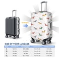 thumbnail image 5 of Goofa Dachshund Dog Puppy Pattern Luggage Covers For Suitcase,Suitcase Cover Protector Fit 18-32 Inch Luggage-Medium, 5 of 9