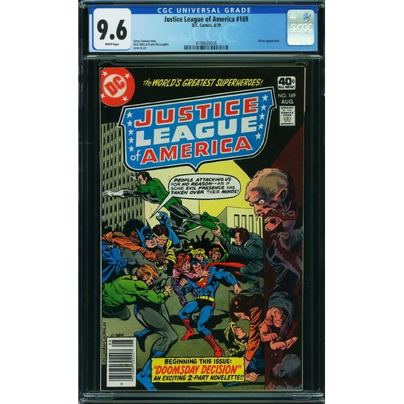 Justice League of America #169 - CGC 9.6 Comic Book