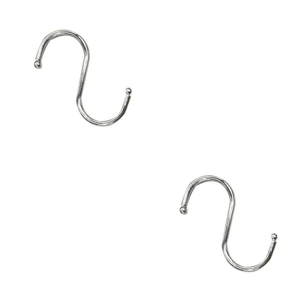 Bearachild 5 Pisces Iron S Shaped Hook Holder Duty Mops Heavy Clothes Closet Cloth Wardrobe Pan Storage Hanger Organizing Portable 1 PC 2piezas