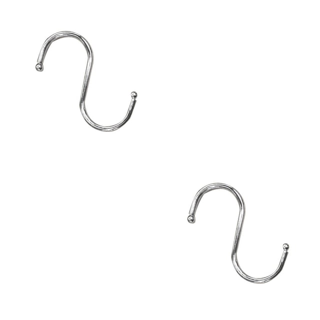Bearachild 5 Pisces Iron S Shaped Hook Holder Duty Mops Heavy Clothes Closet Cloth Wardrobe Pan Storage Hanger Organizing Portable 1 PC 2piezas