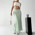 thumbnail image 5 of Womens Floral Chiffon Maxi Skirt 2026 Summer High Waisted Flared Elegant Long Skirts for Women, 5 of 6