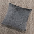 thumbnail image 6 of Home Soft Things Tip Dyeing Light Faux Fur 2 Piece Throw Pillow Cover Set - Black - 20" x 20", 6 of 9