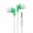 Green, variant on Fmnung Wired 3.5mm In-Ear Headphones, Noise Cancelling Earbuds with Colorful Design, Lightweight Earphones for Mobile, Tablet, Laptop, and Gaming, Ergonomic Fit Comfortable