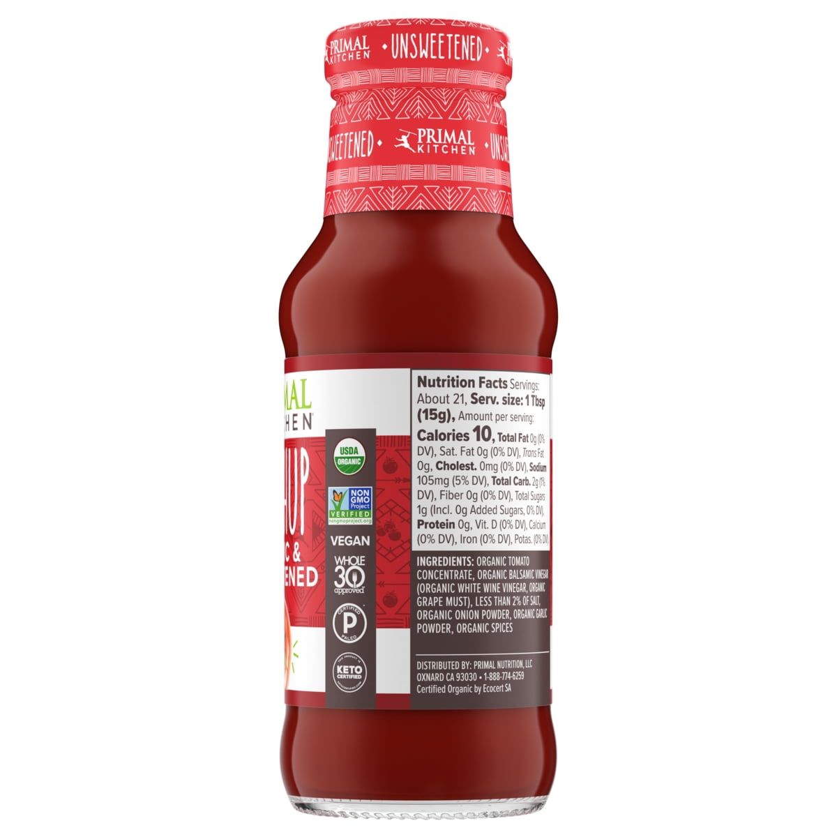  Primal Kitchen Organic Unsweetened Squeeze Ketchup