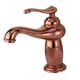 thumbnail image 1 of Grifo de Mezclador de Cascada Un Orificio / Manija Lavabo Del Fregadero Oro rosa, 1 of 9