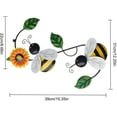 thumbnail image 2 of FGYZYP Metal Sunflower with Ladybug Wall Decor, Hanging Indoor Outdoor Decorative Wall Sculpture Art for Wall Home Door Garden Porch Fence Patio Backyard Decor(12.2 x15.3in), 2 of 10