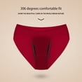 thumbnail image 6 of 3 Pack Women's Seamless Briefs Comfort Ice Silk Underwear Mid Waist Panties ﻿, 6 of 8