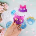 thumbnail image 3 of Molde de resina para llavero de autodefensa, molde de fundición epoxi de silicona anti-lobo con 10 llaveros para hacer joyas, colgantes, manualidades de cristal (garra de gato, búho, calavera, perro) Xemadio WMZL-1072, 3 of 7