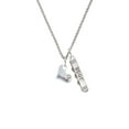 thumbnail image 2 of Delight Jewelry Heart with ''Baseball'' and AB Crystal Silvertone Best Friends Forever Bar Charm Necklace, 23", 2 of 4