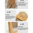 thumbnail image 3 of Open Window Bow Decor Gift Bag Kraft Tote Party Favors Wedding Cookies Candy Packaging Wrapping Pouch with Handle 32*23*11cm, 3 of 9