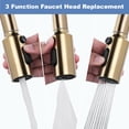 thumbnail image 3 of Wowow 3-Function Kitchen Faucet Spray Head Replacement in Brushed Nickel, 3 of 5